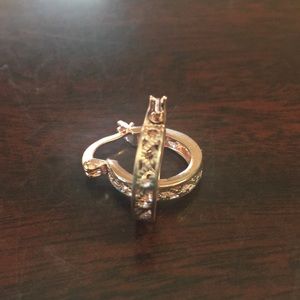 Rose gold  filigree earrings